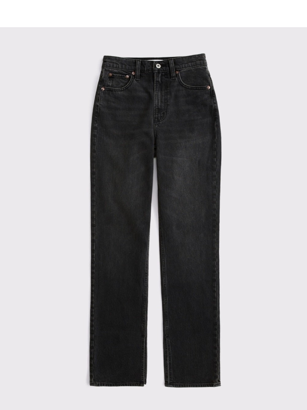 Abercrombie & Fitch Curve Love 90’s Straight Leg High Rise Jean